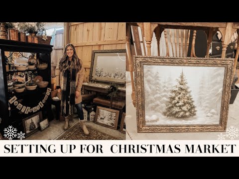 CHRISTMAS MARKET PREP AND EVENT | VINTAGE CHRISTMAS DECOR 2023