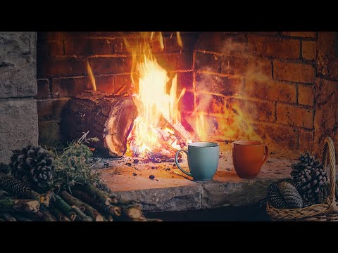 Beautiful Instrumental Christmas Music with Fireplace, Yule Log,  "Christmas Wishes" By Tim Janis