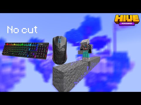 (No cuts and no music) 2 game play Hive skywars asmr Chill (4K 280FPS)