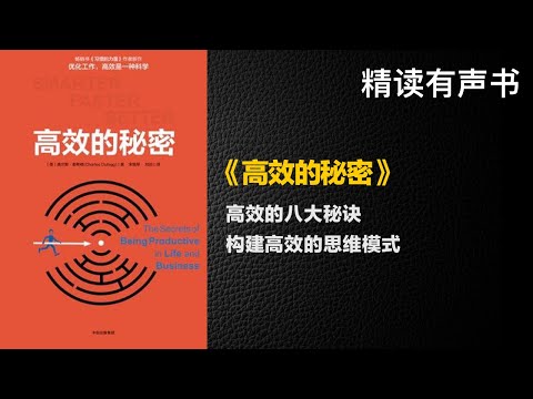 高效的八大秘诀 - 精读《高效的秘密》- 构建高效的思维模式