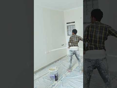 Simple Wall Paint ROLLER PAINTING #wallpainting #2024 #trend