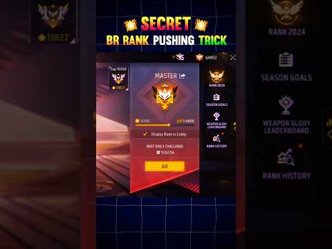 Br Rank Pushing Trick For Grandmaster 😱 #shorts