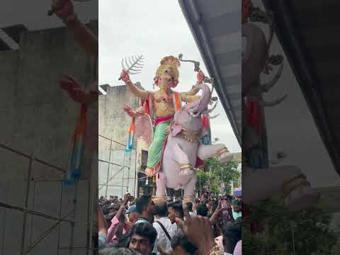 Mumbai The city of lord Ganesha | Mumbai Ganpati aagman 2023  #shorts#ganpati#mumbaiganpati