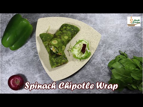 SPINACH CHIPOTLE WRAP || SPINACH CHIPOTLE VEGGIE WRAP || full of flavors.