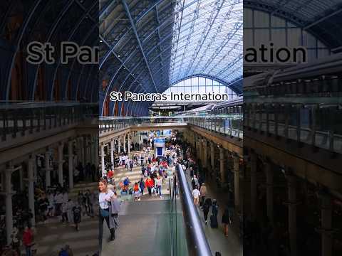 St Pancras International | train to Paris #foryou #london #paris #eurostar #tiktok #reels #shorts