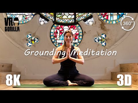 Yoga VR - Grounding Meditation with Anna (short) - 8K 360 3D Video