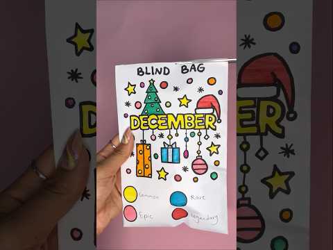 December Blind Bag! #blindbag #papercraft #blindbagopening #diy #papersquishy #squishy #asmrunboxing