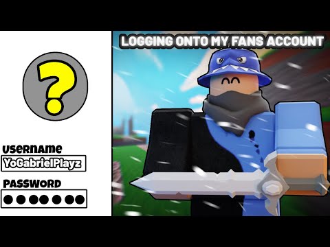 I LOGGED ONTO MY FANS ACCOUNT… (Roblox Bedwars)