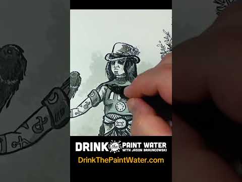 Inking a Weird West Witch of the Woods