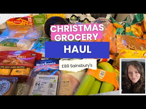 A small Christmas Sainsburys haul ! | What we need Christmas week| What I buy my family |