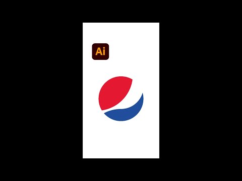 Pepsi Logo with Golden Ratio Design - Illustrator #shorts - Design.lk