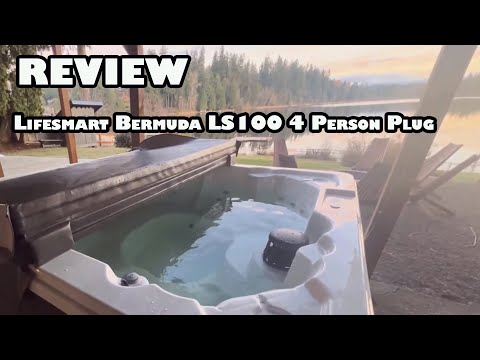 LIFESMART Bermuda LS100 Sand 4-Person Plug & Play Hot Tub Spa-daniel