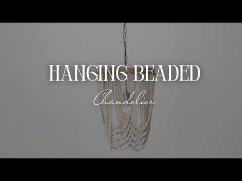 Hanging Beaded Chandelier