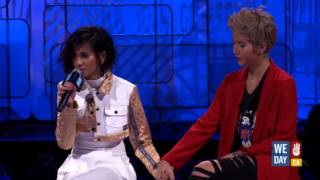 G.R.L. on dealing with the loss of Simone Battle (We Day California)