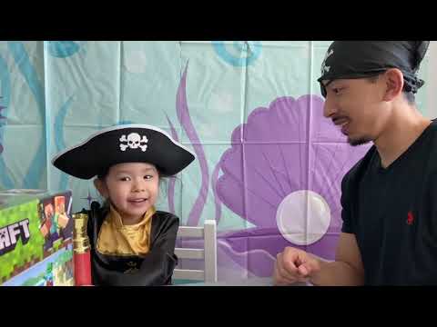 LEGO MINECRAFT PIRATE SHIP with Zoey and Daddy