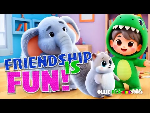 Friendship is Fun! 🤝🎶 | Heartwarming Kids Song About Friends