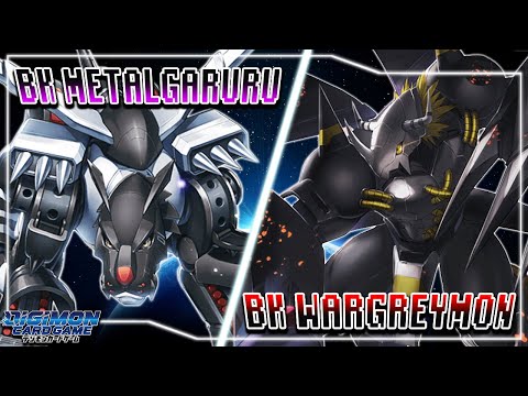 Digimon Card Game : Black Metalgarurumon (Purple) VS Black Wargreymon