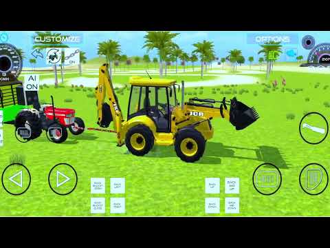 jcb tractor driver full loaded in bori #jcb #tractor #gaming #games