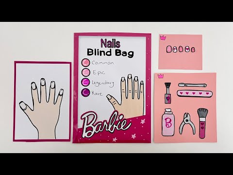 Nails blind bag barbie edition! 💖 BARBIE NAILS BLIND BAG UNBOXING