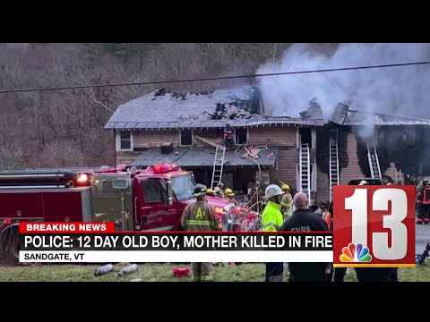 Mother, 12-day infant son killed in Bennington County fire