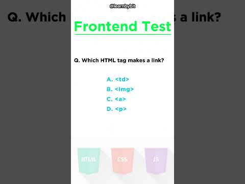 Frontend Test HTML Quiz #frontend #html #htmlelements #frontenddeveloper #html5