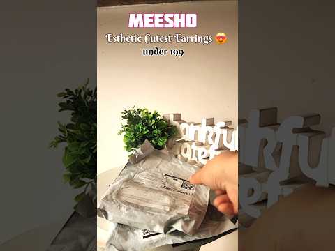 Meesho cute jewellery haul #trendingshorts #meeshocheapesthaulunderrs99