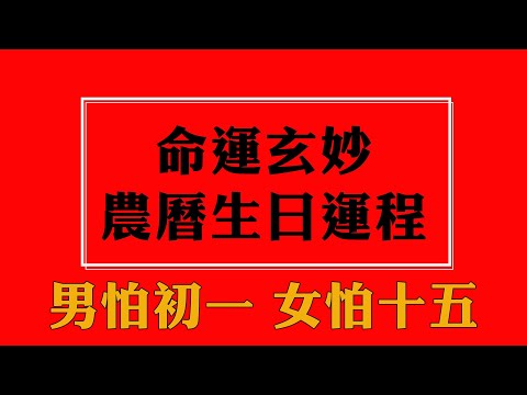 命運玄妙 | 初一十五出生到底好不好？（附上農曆生日運程）【佛語】#運勢 #風水 #佛教 #生肖 #佛語