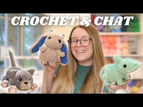 CROCHET & YAP VLOG 🧸 getting organized + yapping like we're on facetime