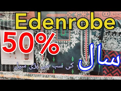 edenrobe grand winter sale flat 50% & 40% off