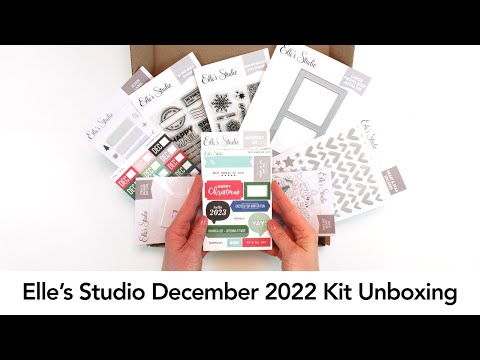 Elle's Studio December 2022 Kit Unboxing