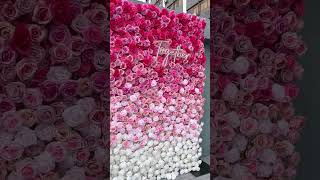 Luxury Artificial Flower Wall Cloth Floral Wall Wedding Backdrop #flowerwall #backdrop #diy #flower