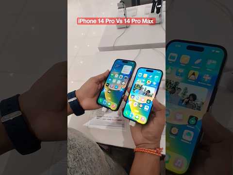 iPhone 14 Pro VS 14 Pro Max #shorts #iphone14promax #iphone14pro #camera #iphone #apple #ytshorts