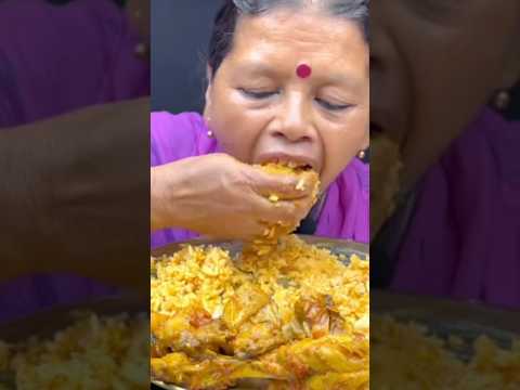 @eating spicy 🔥 mutton curry with rice ##ytmukbang ##ytshorts