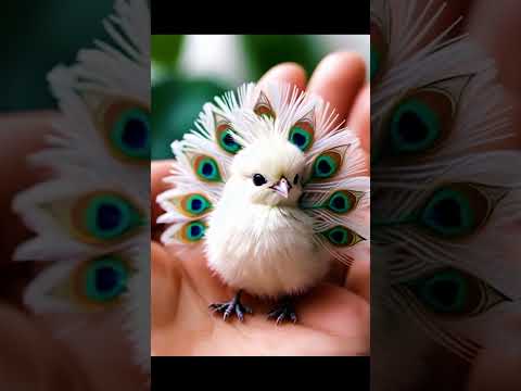 A mini peacock the smallest peacock in the world #ai #peacock #birds #aibirds #shorts #youtubeshorts