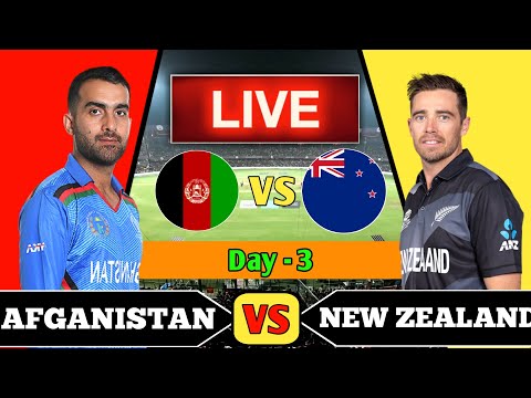 🔴 Live: Afghanistan Vs New Zealand – 1st Test Match- DAY- 3 | AFG Vs NZ Live Match Today #cricket