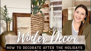 WINTER HOME DECOR STAPLES 2023/HOW TO STYLE HOME DECOR AFTER THE HOLIDAYS/NEUTRAL HOME DECOR HAUL