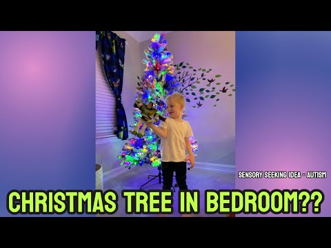 Christmas Tree🎄 In BEDROOM? Sensory Friendly Idea - AUSTISM