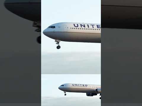 United Airlines smoth landing at Barcelona #youtubeshorts #shorts #short #remix #planespotting