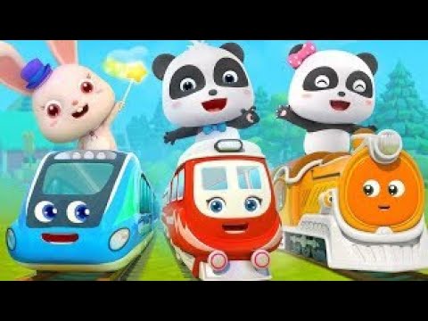 Baby Panda's Train - Build a small train,transport goods and passengers | Baby Bus Games For Kids