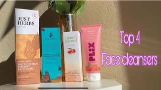 Top 4 Face Cleansers in India | For every skin type