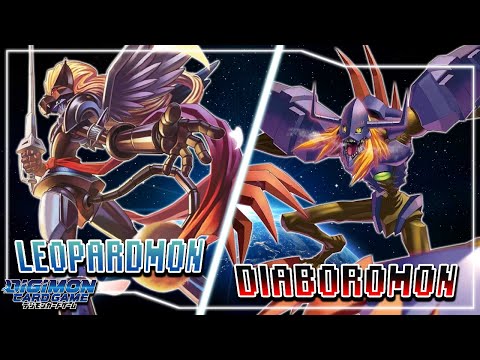 Digimon Card Game : Leopardmon (Blue) VS Diaboromon (Black)