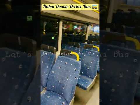 Dubai bus./ Dubai Double Decker bus./Travel./ 3 AED bus in dubai./ High quality AC bus in low cost./