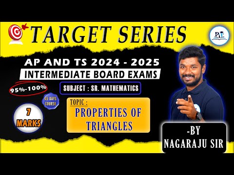 Properties Of Triangles One Shot Class 11 Nagaraju Sir || IPE 2025 || PHYSICS IN TELUGU || #mnrsir