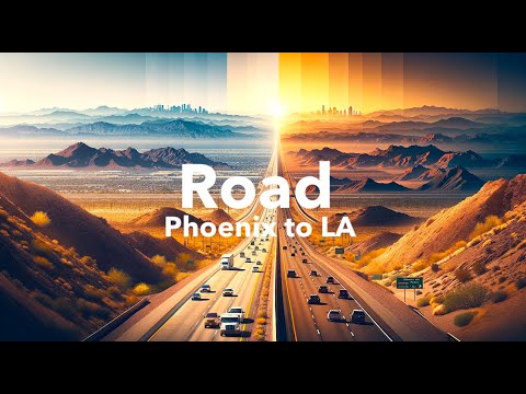 DRIVING ROAD TRIP Phoenix to Los Angeles 4k!