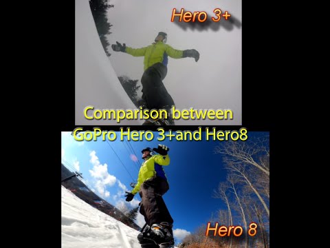 Comparison bewteen GoPro Hero3+ and Hero8