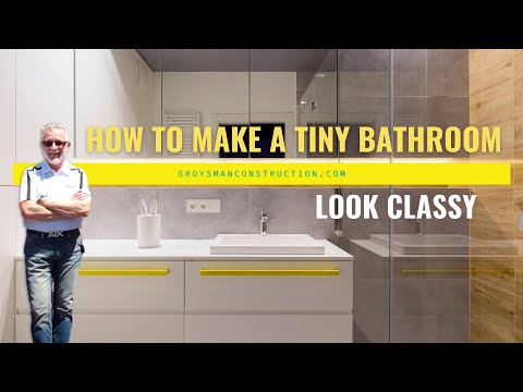 HOW TO MAKE A TINY BATHROOM LOOK CLASSY