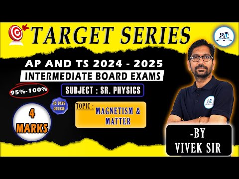 Magnetism and matter 2marks  class 12 in One Shot  Vivek Sir || PIT CLASSES || #viveksirphysics