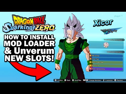 *NEW* How To Install New Slots in Dragon Ball Sparking Zero EASY w/ Mod Loader & Unverum!