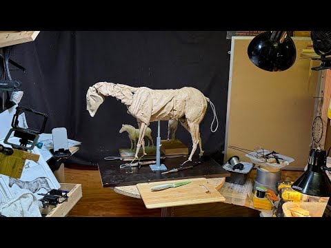 TruForm Horse Armature   SmallRig and Starting the Front Left Leg and Shoulder of the Horse