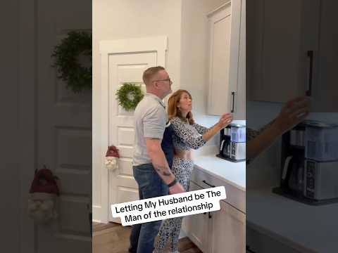 Letting My Husband be The Man of the relationship #funny #couples #comedy